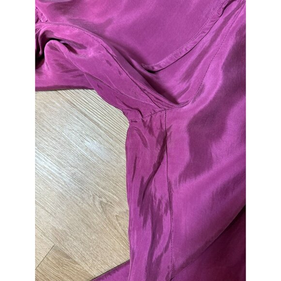 Johnny Was Satin Purple Cargo Pants Size S Boho Night Out Loganlook - Picture 2 of 7